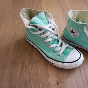 Mint High top Converse Women's Size 7.5